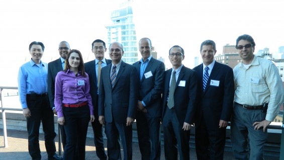 Members of the host committee with President Jamshed Bharucha and Chairman Mark Epstein